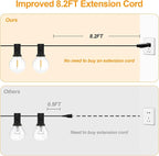 Outdoor String Lights - 100FT 2Pack G40 Globe Patio - Image 7