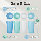 AOYITE Large Plastic Cups 32 oz - Image 2