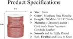 GENIQUE Real/Genuine Round Leather String Cord - Image 3