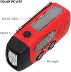FM/AM/NOAA Weather Radio Hand Crank Self Powered Solar Portable Mini Emergency - Image 4