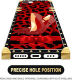 Compatible with iPhone 8 7 SE Case, Elegant High Heels Luxury Golden Decoration - Image 5
