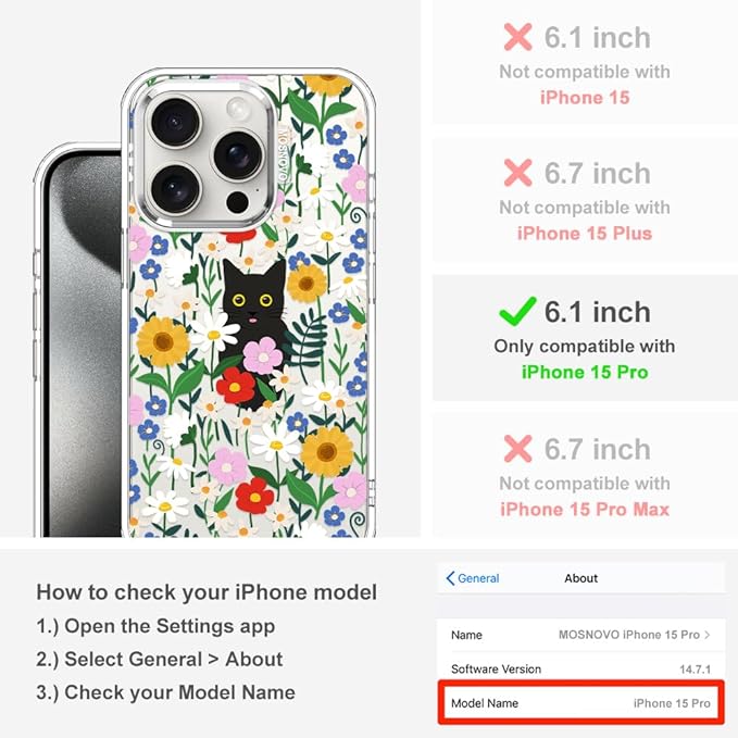 MOSNOVO Case for iPhone 15 Pro - Image 2