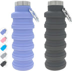YCT Collapsible Water Bottle 17oz（500ml），Travel Portable Sport Water by YCT