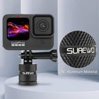 Aluminum 1/4 inch 20 Camera Tripod Adapter Mount, 360° Rotation 1/4"-20 - Image 2