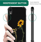 for iPhone XR Case, Pig Sunflower Yellow Sunshine Pattern Graphic Design Girl - Image 6