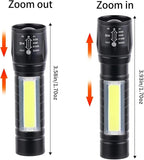 5 Pack Mini Small Pocket LED Flashlight USB-C Rechargeable High Lumens Bright - Image 2