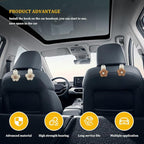 4PCS Car Hooks for Purses and Bags, Flower Car Headrest Hook, Car Purse Hook - Image 4