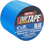 Mytee Products 4" x25' Blue Vinyl Tarp Repair Tape Kit – Heavy Duty 8.8oz Peel - Image 7