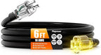 6 FT Outdoor Extension Cord Waterproof, 16/3 Gauge Heavy Duty 3 Prong Power Cord by Unknown