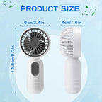 Rossesay 96 Pcs Mini Portable Fan Bulk Cute Handheld Lightweight Small Little - Image 2