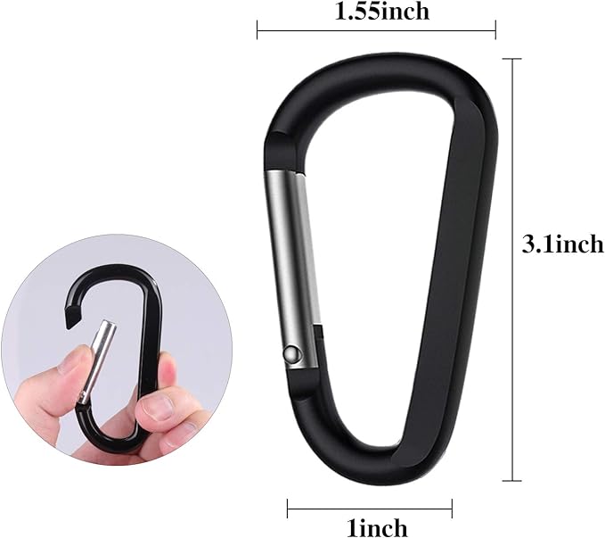 CampTek Carabiner Caribeaner Clip - Image 2