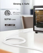 Cable Matters 2-Pack 16 AWG Heavy Duty 13A Power Extension Cord - 10ft - Image 3