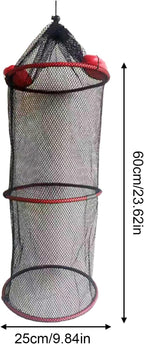 Fish Basket – 25x30cm/25x60cm/25x90cm Nylon, Portable Net Pen, Live Catch - Image 5