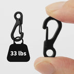 SWATOM Small Mini Carabiner Clip Tiny Spring Snap Hook Keychains Micro - Image 5