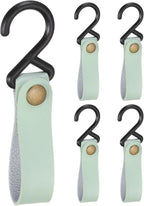 uxcell 5pcs PU Leather Hooks, Leather Straps by uxcell