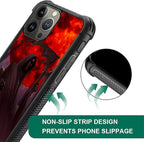 for iPhone 16 Pro Case, Death by The Red Moon Pattern Graphic Design Girl Boy - Image 6