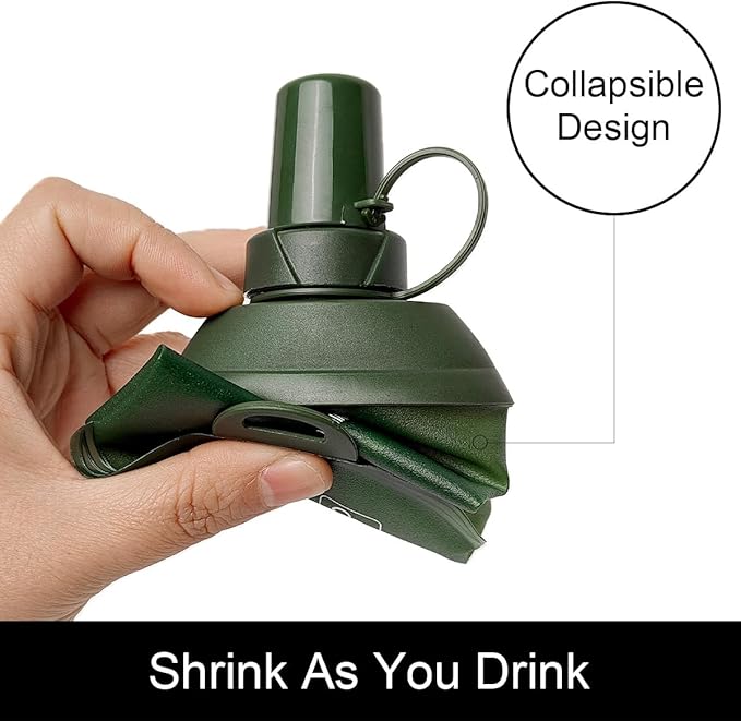 WILDREEDS 150ml Soft Flask, TPU Collapsible Soft Water Bottle - Image 3