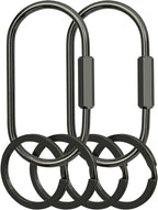 Key Chain, Brass Key Rings 2 Pack Screw Lock Key Organizer by Unknown