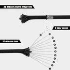 1000lb Paracord Rope, 4mm 12 Triple Strands Paracord, Heavy Duty Tactical - Image 3
