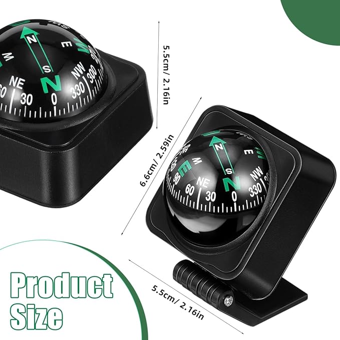 Cabilock Car Compass Dashboard Ball Portable Auto Direction Finder - Image 6