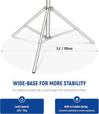 NEEWER 9.2ft/2.8m Stainless Steel Light Stand, Spring Cushioned Heavy Duty - Image 4