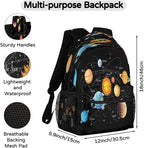 Backpacks Space Solar System School Bag Student Bookbag Adjustable Shoulder - Image 2