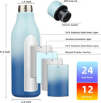 BJPKPK Insulated Water Bottles, 18 oz Stainless Steel Metal Water Bottle - Image 3