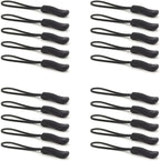 Upgraded 20PCS Premium Black Zipper Pulls by OXT