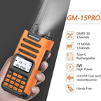 BAOFENG GMRS Handheld Radio GM-15 Pro 8W Rechargeable Long Range Walkie Talkies - Image 2