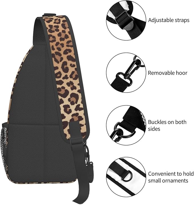 Leopard Print Crossbody Sling Bags - Image 4