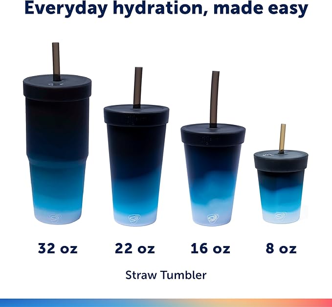Silipint: 32oz Silicone STRAW TUMBLER, Unbreakable, Dishwasher Safe - Image 4