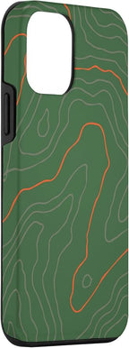 Backcountry Topo Guide Orange Lines Topographical Map Case - Image 3