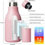 BJPKPK Insulated Water Bottles, 12oz Stainless Steel Metal Water Bottle - Image 3