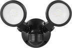 GLOBE Electric 10W Twin Head Motion Sensor LED Flood Light, 1000 Lumens by GlobeElectric