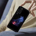 for Samsung Galaxy S20 Plus Case, Galaxy Fox Wolf Pattern Graphic Design Girl - Image 4