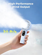 Aecooly Mighty Portable Fan, Powerful Handheld Fan, USB Rechargeable, Mini - Image 3