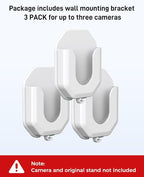 3 Pack Ring Indoor Camera No Drill No Screws Wall Mount Bracket Compatible - Image 5