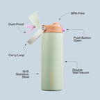 Insulated Water Bottle with Straw - Image 4