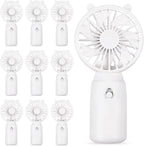 Glooglitter 10 Pcs Battery Portable Handheld Fan Bulk Wedding Fan Personal Hand by Glooglitter