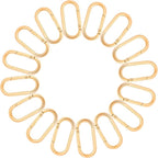 16 Pcs Carabiners Clip, Oval Shape Cute Carabiner Keychain Clip Aluminum Hook by Unknown