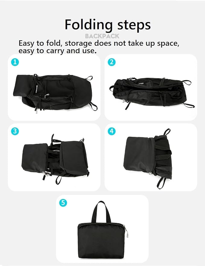 levayhill Hiking Backpack Daypack Lightweight Packable Travel Outdoor Camping - Image 7
