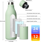 BJPKPK Insulated Water Bottles, 25 oz Stainless Steel Metal Water Bottle - Image 3