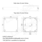LeMotech Electrical Box ABS Plastic Project Box IP65 Waterproof Junction Box - Image 8