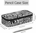 Black White Stripes Pencil Case Organizer Zebra Animal Skin Artwork Texture - Image 2