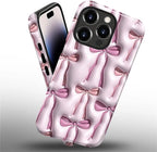 for iPhone 14 Pro Max Case, HL2 Abstract Ribbons Bows Hybrid 2 Layer Hard Shell - Image 2