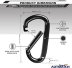 AUTMATCH Carabiner Clips, 4 Pack - Image 4