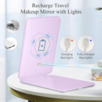 FUNTOUCH Rechargeable Travel Makeup Mirror Lights, Portable 72 Led Lighted - Image 3