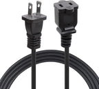 5ft Extension Cord, 2 Prong Small and Thin Extension Cords, Male/Female by Yeatel