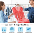 BEISHIDA 20PCS 60 Inch Plastic Garment Bag-Plastic Clear Dry Cleaner Laundry - Image 3