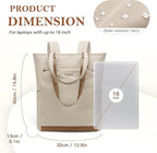 Convertible Laptop Backpack for Women Men Carry on Tote Backpack Teacher - Image 6